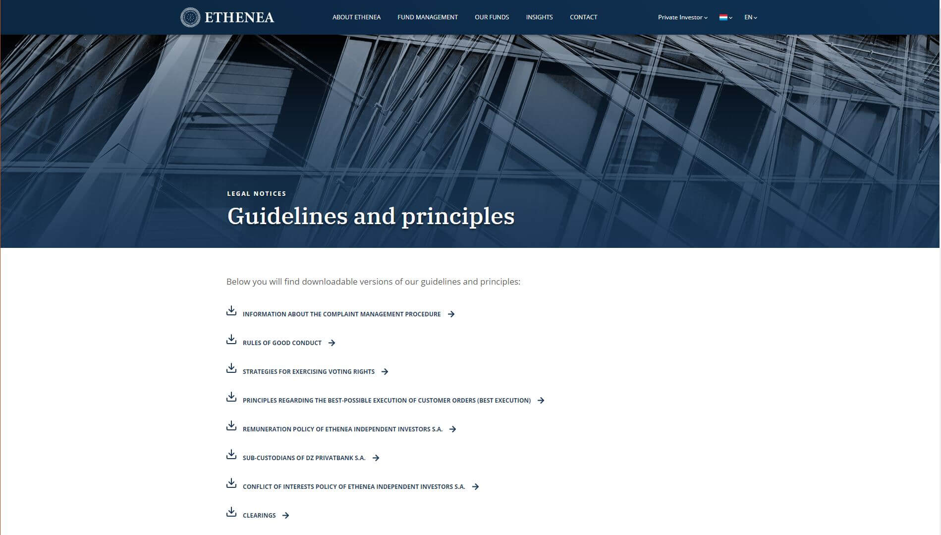 Legal Notices Ethenea Independent Investors S A